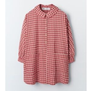 Zara Limited Edition checkered swing dress size 8